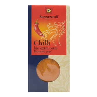 Chilli mleté Kajenský pepř extra ostré 40 g BIO   SONNENTOR   (S)