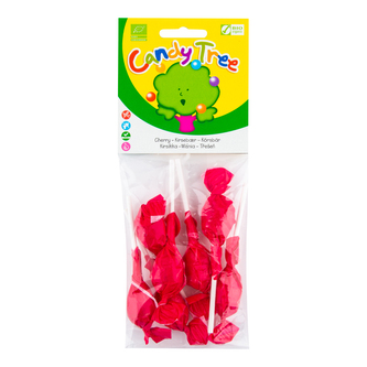 Lízátka s příchutí třešeň bezlepková 7x10 g BIO   CANDY TREE   (S)