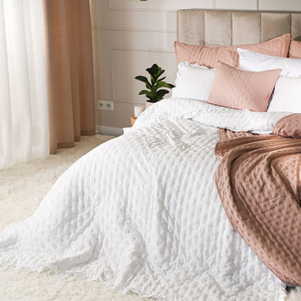 Přehoz na postel WERONA color 011 bílá 170x210 cm Mybesthome