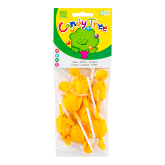 Lízátka s příchutí citronu bezlepková 7x10 g BIO   CANDY TREE   (S)