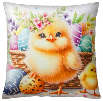 Velikonoční polštář KUŘÁTKO 40x40 cm  Mybesthome
