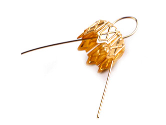 Očka na baňky / záponky s kaplíkem - 100 ks - 4 791/253/002 zlatá