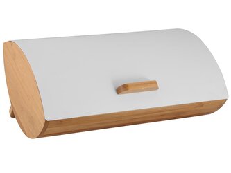 4-DÍLNÁ SADA ELEGANT: CHLEBNÍK 35x25x15,5CM BÍLÝ + 3 DÓZY NA SYPKÉ POTRAVINY