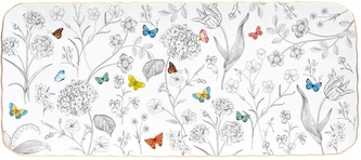 Porcelánový servírovací talíř Fleurs Et Papillons