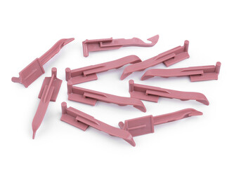 Náhradní háček / jehla k mlýnku na pletení - 10 ks - starorůžová