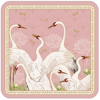 Korkové podložky pod skleničky Dancing Herons