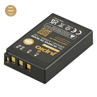 Baterie Jupio BLS-5 / BLS-50 *ULTRA C* 1250mAh s USB-C vstupem pro nabíjení pro OM System/Olympus
