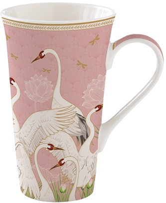 Porcelánový hrnek Dancing Herons