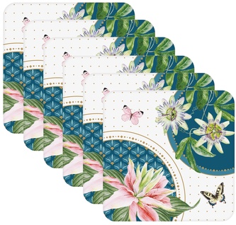 Korkové podložky pod skleničky Voyage Tropical