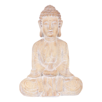 Buddha - zahradní figurka, magnesium, imitace dřeva Buddha - zahradní figurka, magnesium, imitace dřeva