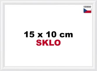 BFHM Plastový rám 15x10cm - bílý