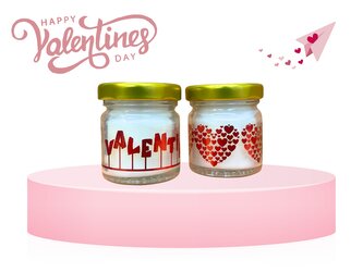 Valentýnská Mini Sójová svíčka s Vůní Ylang-Ylang