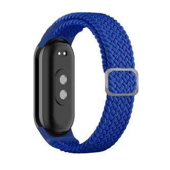 Pleciony materiałowy pasek Xiaomi Mi Band 8 opaska bransoletka - niebieski