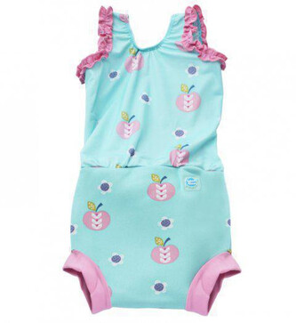 Splash About Plavky Happy Nappy kostýmek - Jablíčko  Vel. S (0 - 4 měs)