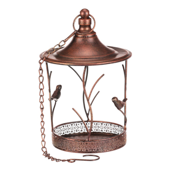 Krmítko/pítko - závěsné, kov, měděná barva