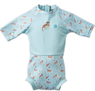Splash About Plavky Happy Nappy kostýmek 3/4 rukáv Playful Otters Vel. XL (12-24 měs.)