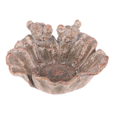 Pítko pro ptáčky - tvar květ, beton