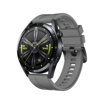 Strap One silikonowa opaska pasek bransoleta bransoletka do zegarka Huawei Watch GT 3 42 mm ciemnoszary