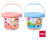 Plastelína měkká s vůní kyblík 12 barev DELI EY005 mix