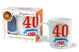 Kubek Premium Q 1023 Urodziny 40 (cyfry, roczniki)