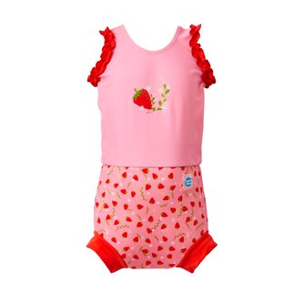 Splash About Plavky Happy Nappy kostýmek - Strawberry Field Vel. L