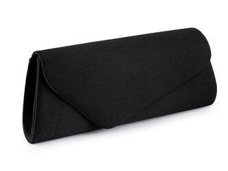 Kabelka - psaníčko saténové s vroubkovanou strukturou - 1 ks - 7 černá Kabelka - psaníčko saténové s vroubkovanou strukturou - 1 ks - 7 černá