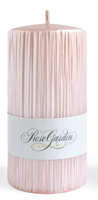 Świeca ROSE GARDEN walec średni 7xh14cm parafinowa różowa