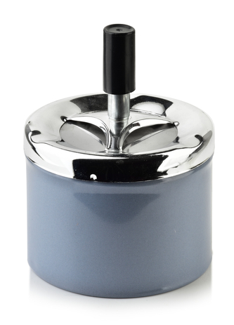 ASHLEY Popielniczka 9,3xh12cm szara