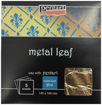 Folia złoto-1 14 x 14 cm op. 5 ark., Pentart