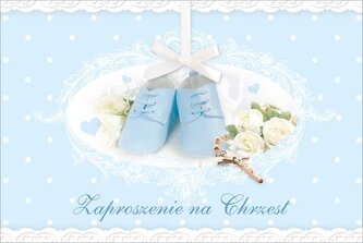 Zaproszenie Chrzest (10szt)