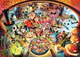 RAVENSBURGER Puzzle Halloweenské koledování 1000 dílků