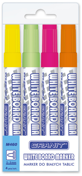 Marker suchościeralny komplet 4-kol.Pastel M460 Granit