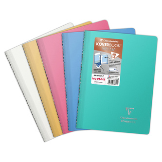 Clairefontaine, Zápisník Koverbook, A4, linkovaný, 80 listů, silver