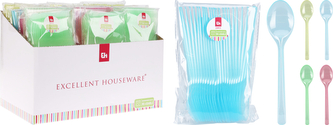 KOMPLET 25 ŁYŻEK PLASTIKOWYCH WIELORAZOWYCH 17,5CM