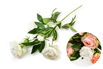 VIRIDIS Sztuczny kwiat Piwonia 67cm