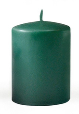 Świeca CLASSIC CANDLES Walec mały 7xh10cm parafinowa zielona
