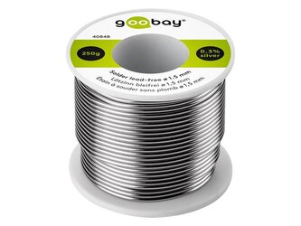 Cín 1.5mm 250g 99,3%Sn 0,7%Cu GOOBAY 40848