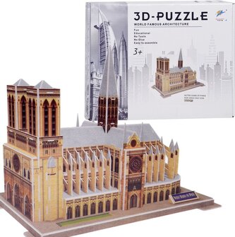 JOKOMISIADA 3D puzzle Katedrála Notre Dame, Paříž 77 dílků