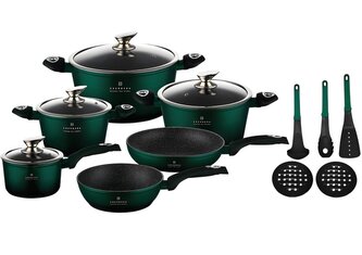 Sada hrnců a pánví s keramickým nepřilnavým povrchem - 15 ks