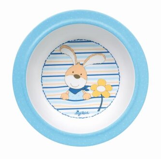 Melamin baby mistička se silikonem SEMMEL BUNNY - NOVÝ DESIGN   (15,5 cm) sigikid