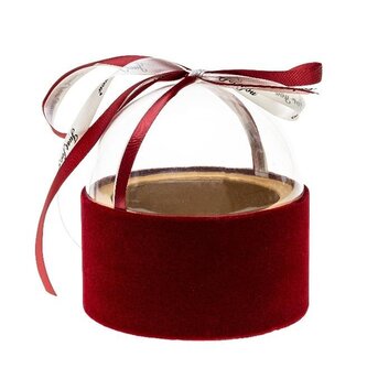 Pudełko Flower Box z kokardą czerwony ROZETTE