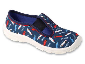 975X193 - chlapecké bačkorky Befado modré, auta 975XY193_27