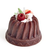 Świeca PYCHOTKA 6x4,5cm parafinowa brązowa