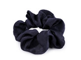 Gumička scrunchie do vlasů - 20 ks - 4 modrá tmavá