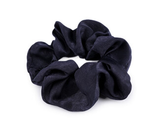Gumička scrunchie do vlasů - 20 ks - 4 modrá tmavá