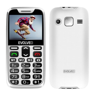 EVOLVEO EasyPhone XR, mobilní telefon pro seniory s nabíjecím stojánkem, bílá EVOLVEO EasyPhone XR, mobilní telefon pro seniory s nabíjecím stojánkem, bílá