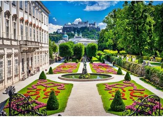 WOODEN CITY Dřevěné puzzle  Zámek Mirabell 1010 dílků