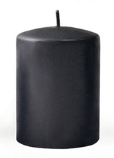 Świeca CLASSIC CANDLES Walec duży 7x17,5cm parafinowa czarna