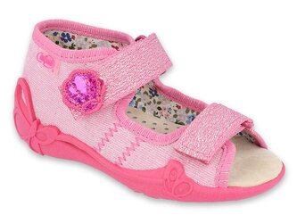 342P011 18 - dívčí sandálky, kožená stélka, mušle 342P011_24