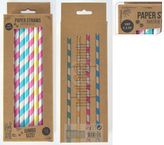 KOMPLET 50 SŁOMEK PAPIEROWYCH NA NAPOJÓW